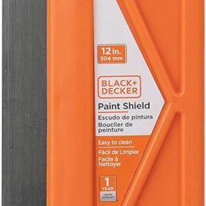 Black+Decker 12-Inch Paint Shield, Trim Guide for Painting Straight Lines