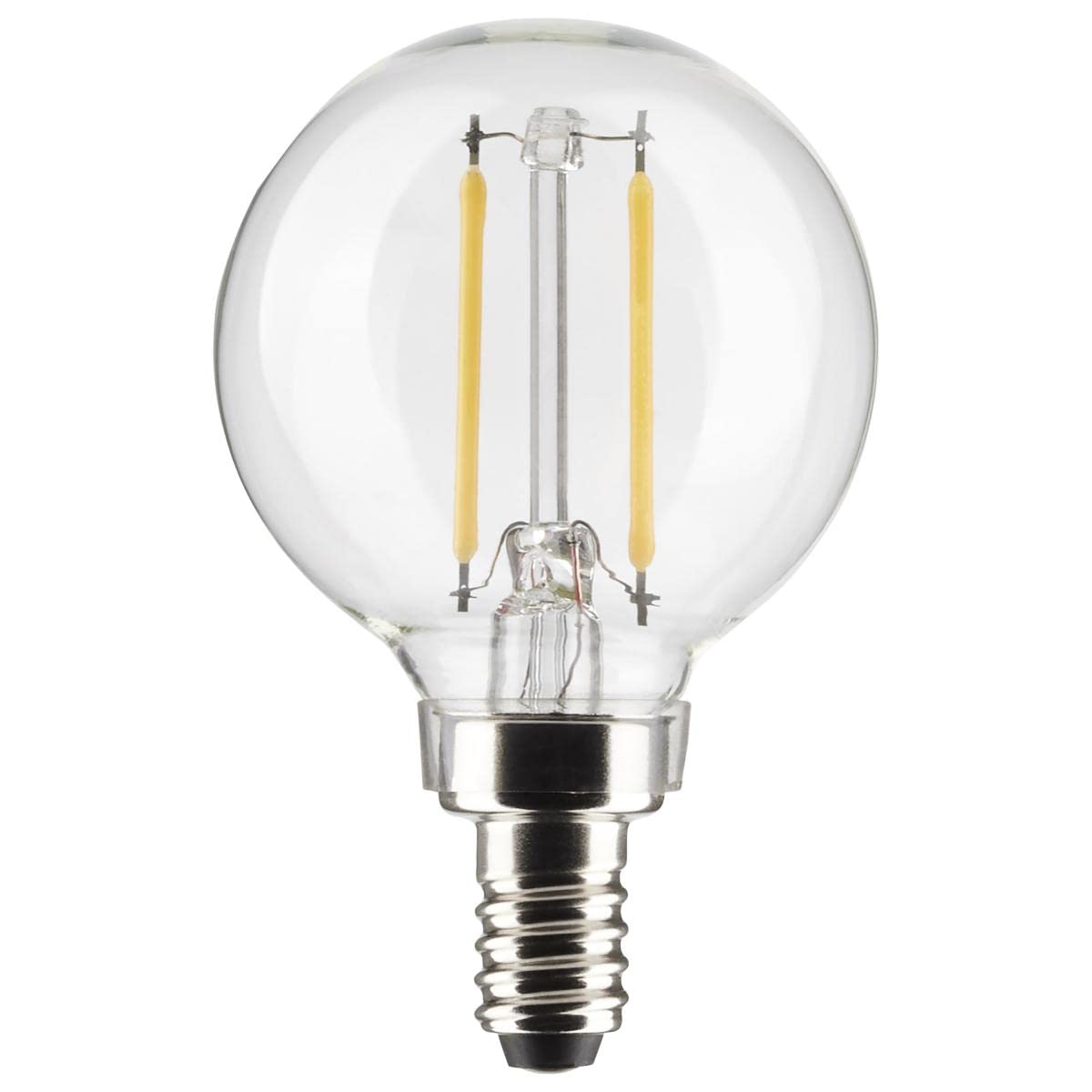 Satco 3-Watt LED E12 Light Bulb, 4000K, 15000 Hour Rating, Dimmable