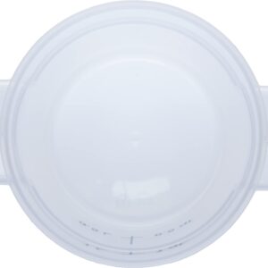 Carlisle FoodService Products Storplus Round Food Storage Container with Stackable Design for Catering, Buffets, Restaurants, Polypropylene (Pp), 1 Quart, Clear