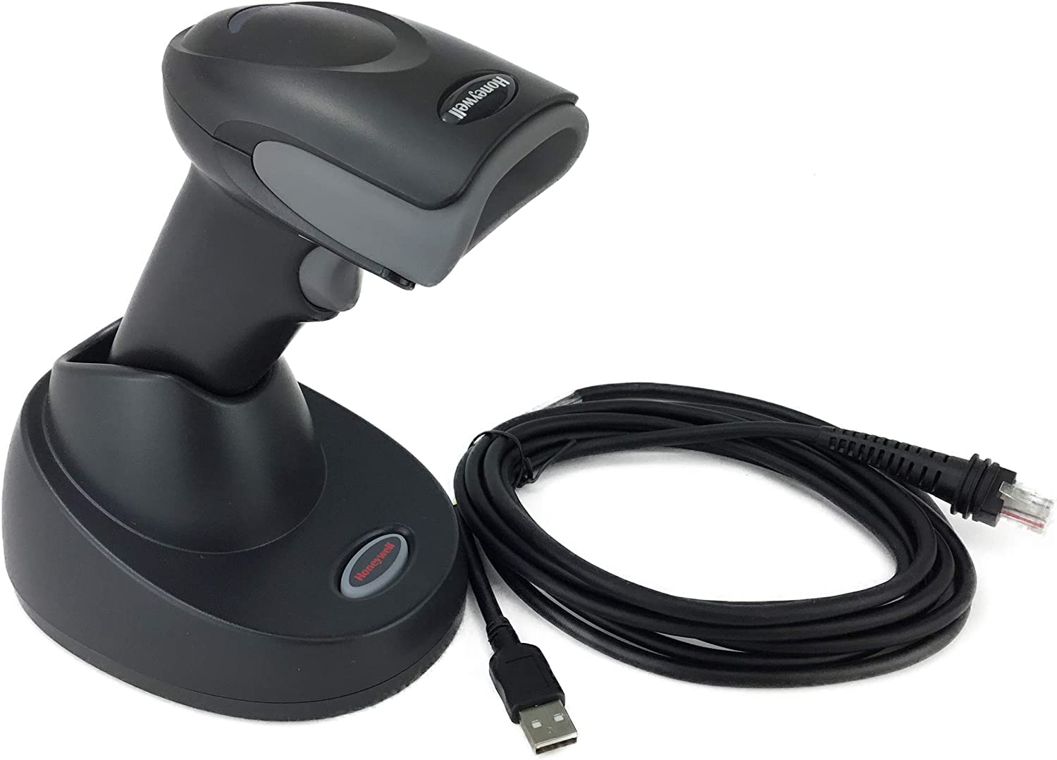 Honeywell Voyager 147x Series Cordless Handheld Bluetooth Area-Imaging Barcode Scanner Kit (2D, 1D, PDF, Postal),Including Charging and Communication Cradle Base and USB Cable,Black - YKGAV