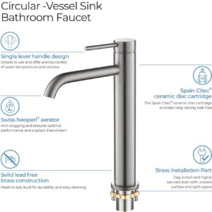 OKJHFD G1/2in Kitchen Faucet, Single Handle for Bathroom Stainless Steel Single Cold Tap Water Wash Basin Water Tap Bathroom Accessory (2 Kinds) (size1)