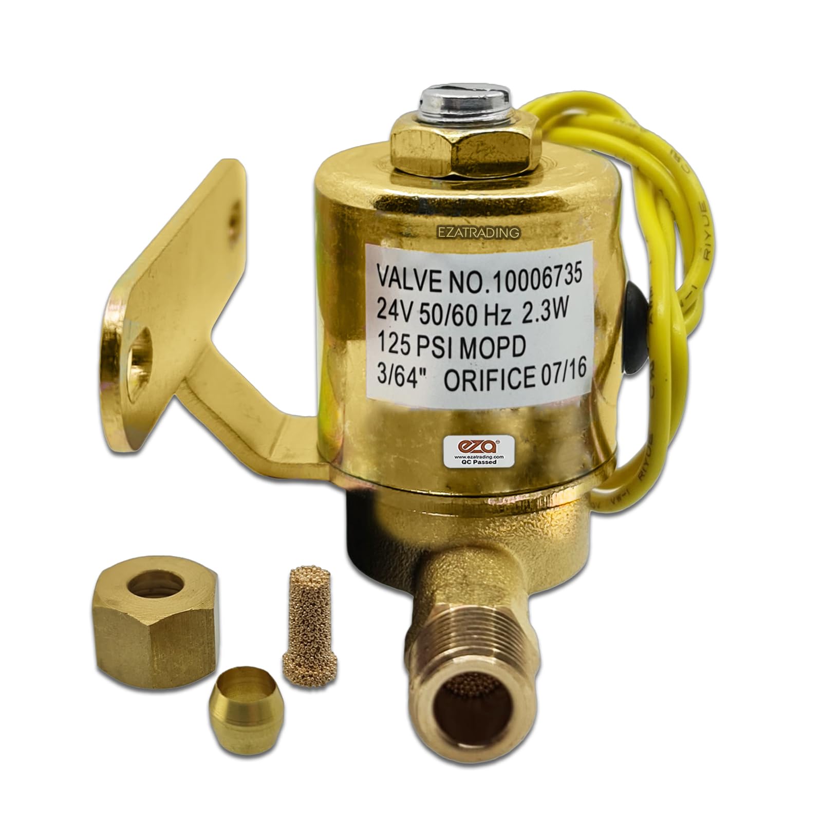 4040 Humidifier Solenoid Valve 10006735 for Aprilaire 400, 500, 600 and 700 series Whole House Humidifier 24V, 3/64″ ORIFICE 07/16-1 Year Warranty