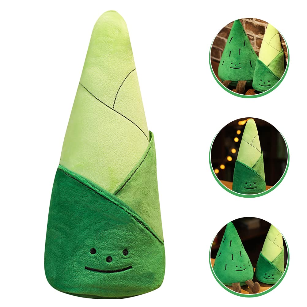 LUOZZY Bamboo Shoots Plush Toy Bamboo Shoot Soft Toy Stuffed Plants Plush Doll Cartoon Pillow for Kids Gift Home Decoration