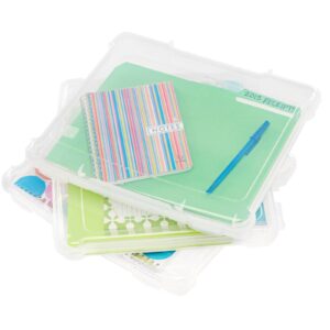 Simply Tidy 8.5" x 11" Storage Case Portable Case for Documents, Papers, Sewing, Crafts - Bulk 10 Pack