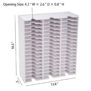 Sanfurney 51-Slot Cassette Tape Storage, Desktop Rack Audio Tape Organizer, Wall-Mounted Cassette Holder