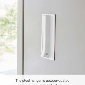 Yamazaki Home Tower Magnetic Folding Hook for Wall Door Or Refrigerator, Collapsible Coat, Bag Or Umbrella Metal Hanger - Steel