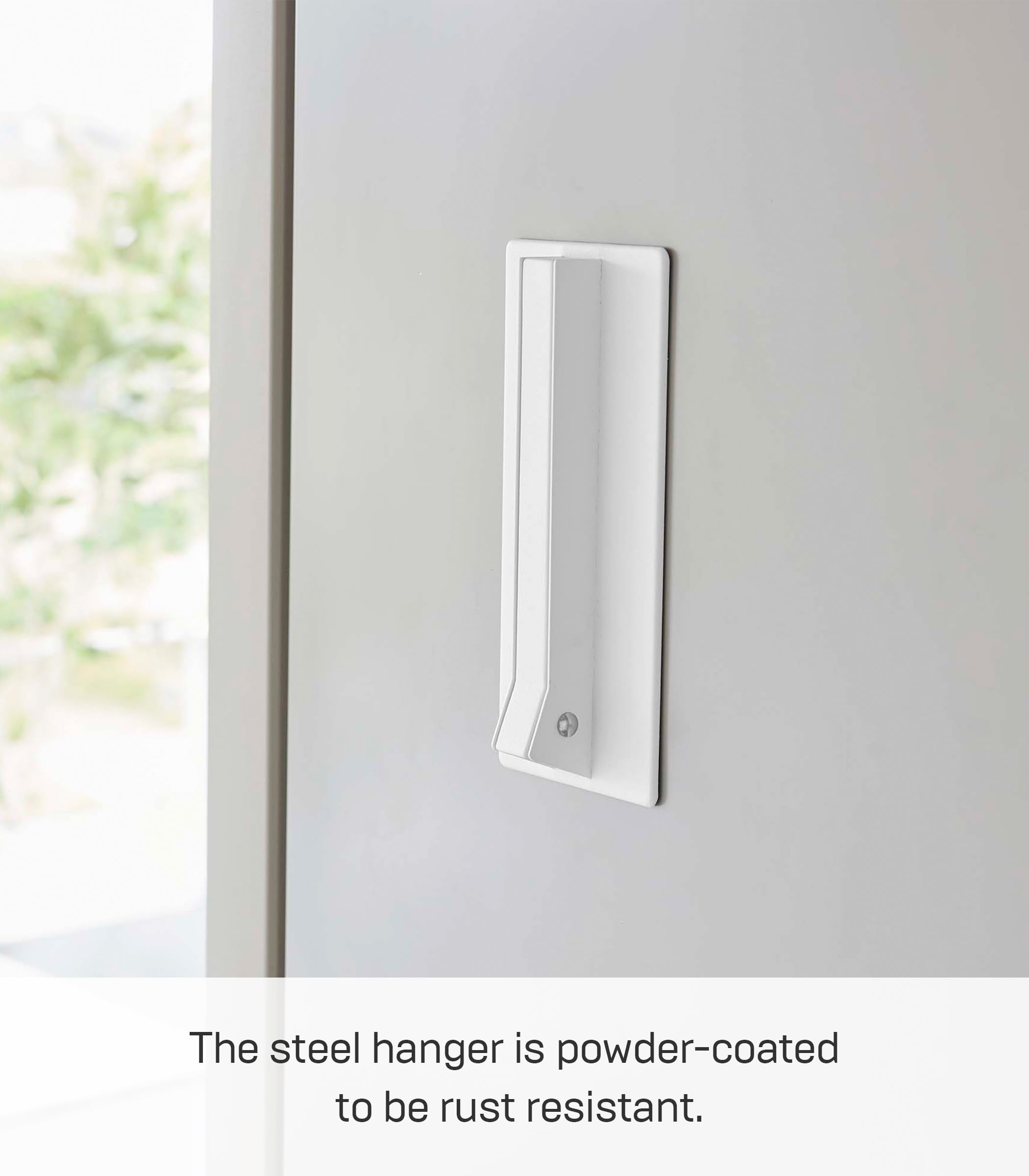 Yamazaki Home Tower Magnetic Folding Hook for Wall Door Or Refrigerator, Collapsible Coat, Bag Or Umbrella Metal Hanger - Steel