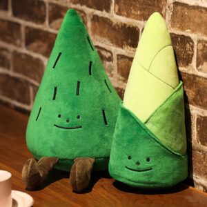 LUOZZY Bamboo Shoots Plush Toy Bamboo Shoot Soft Toy Stuffed Plants Plush Doll Cartoon Pillow for Kids Gift Home Decoration