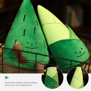 LUOZZY Bamboo Shoots Plush Toy Bamboo Shoot Soft Toy Stuffed Plants Plush Doll Cartoon Pillow for Kids Gift Home Decoration