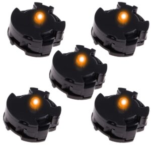 tesytto 5pcs led units for gundam models kits, mg led unit set for gundam 00 mg gn-x light up certain gundam models hobby accessories (yellow)