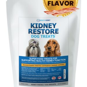 Kidney Restore Bacon Flavor Dog Treats: Low Protein Dog Treats for Kidney Health. Kidney Dog Treats for Kidney Function for Dogs. Renal Friendly Low Protein