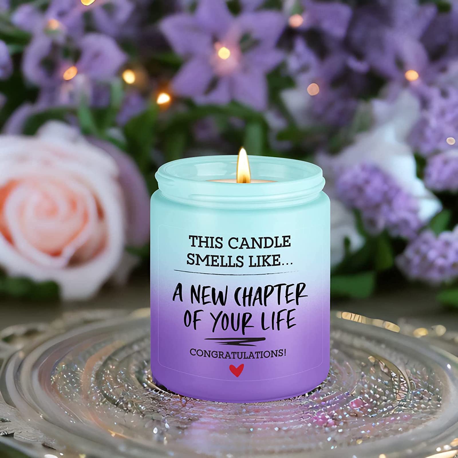 Fairy's Gift Candle, New Chapter Gifts - New Beginnings Gifts for Women, Coworker Friend - New Job, New House, Congratulation Gifts for Women - Break up, Engaged, Retired, Moving Away Gifts