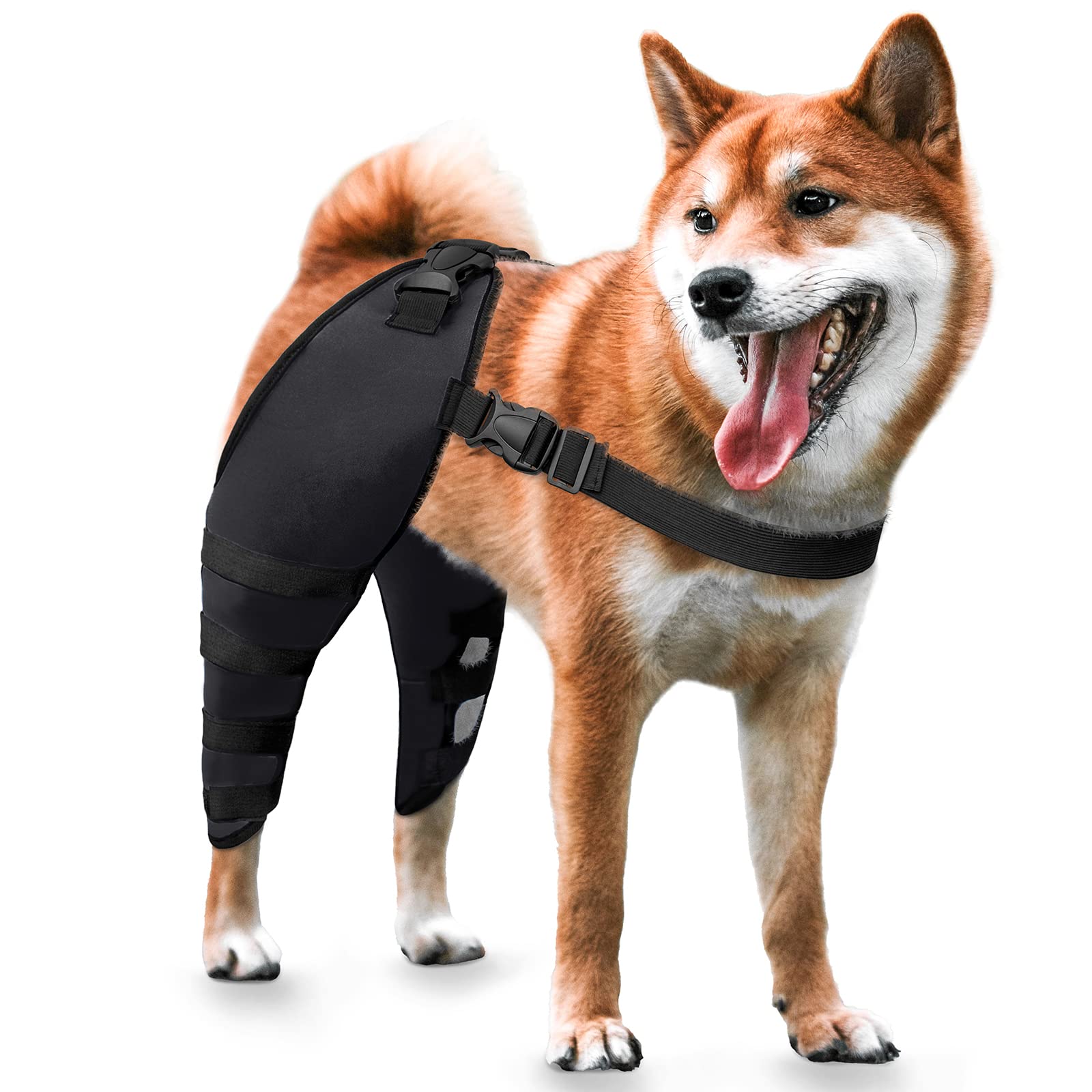 MewMewLand Dog Knee Braces for Pain CCL, ACL, Arthritis, Extra Support, Dog ACL Brace Hind Legs, Black X-Small