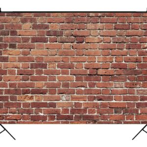 LTLYH 10x10ft Red Brick Wall Photography Backdrop Photo Background Kids Birthday Cake Smash Photoshoot Wedding Graduation Party Photographer Photo Booth Studio Props Banner 080