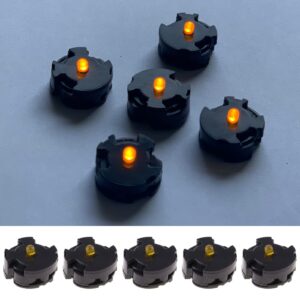 Tesytto 5PCS LED Units for Gundam Models Kits, MG LED Unit Set for Gundam 00 MG GN-X Light Up Certain Gundam Models Hobby Accessories (Yellow)