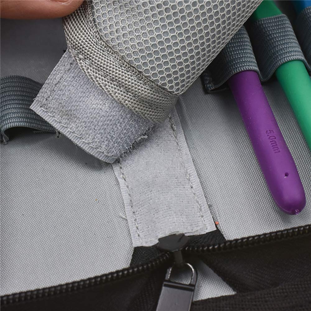 SagaSave Crochet Hook Pouch Cute Storage Bag Knitting Kit Case Organizer Bag for Sewing Crochet Needles Tool Waterproof