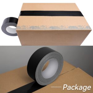 Reniteco Black Duct Tape- 2 inches x 10 Yards, Heavy Duty Duct Tape, Waterproof, Resistant, NO-Residue, UV Blocking, Pack of 1