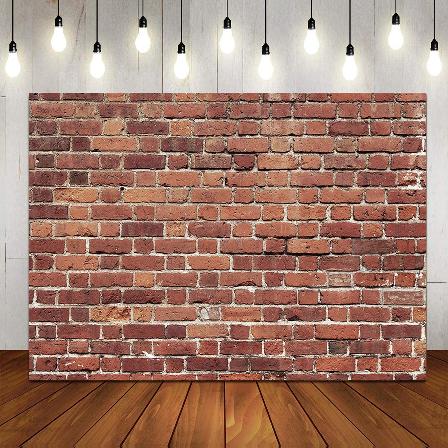 LTLYH 10x10ft Red Brick Wall Photography Backdrop Photo Background Kids Birthday Cake Smash Photoshoot Wedding Graduation Party Photographer Photo Booth Studio Props Banner 080