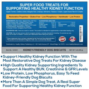 Kidney Restore Bacon Flavor Dog Treats: Low Protein Dog Treats for Kidney Health. Kidney Dog Treats for Kidney Function for Dogs. Renal Friendly Low Protein