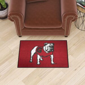 FANMATS 35700 NCAA - Georgia Bulldogs Starter Mat Accent Rug - 19in. x 30in.| Sports Fan Home Decor Rug and Tailgating Mat