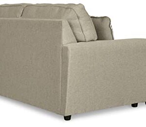 Signature Design by Ashley Renshaw Modern Sectional Sofa Couch with Chaise Lounge, Grayish Brown