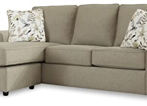 Signature Design by Ashley Renshaw Modern Sectional Sofa Couch with Chaise Lounge, Grayish Brown