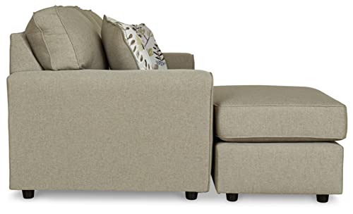 Signature Design by Ashley Renshaw Modern Sectional Sofa Couch with Chaise Lounge, Grayish Brown