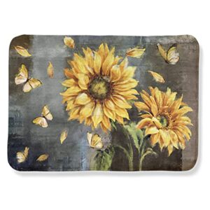 RSBUD Area Rug,Flower Butterfly Sunflower Non Slip Mat Area Rug Floor Carpet for Kitchen Bedroom Living Room Children's Room Bathroom Decoration,Farmhouse Decor 60"x39"