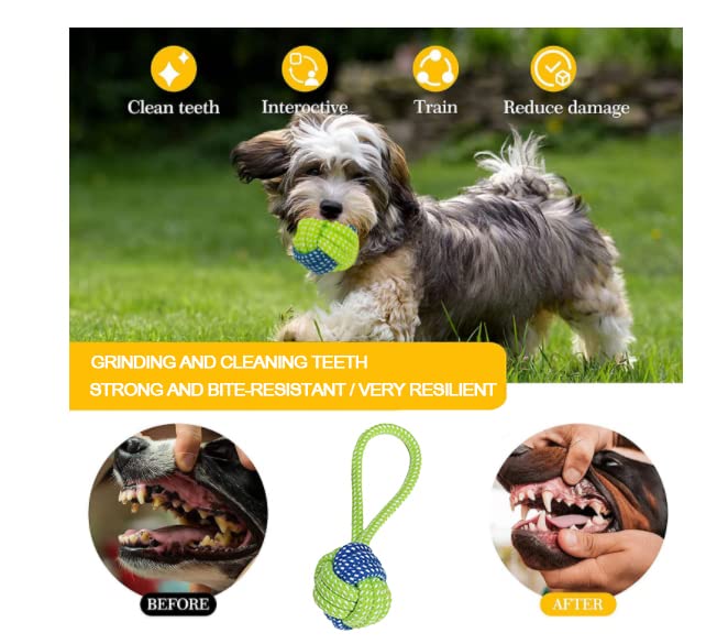 YOOCIZ Tough Dog Toys for Aggressive Chewers, Large Dog Toys with Larger Knot Rope Toys Interactive Dog Chew Toy for Small, Medium & Large Breed…