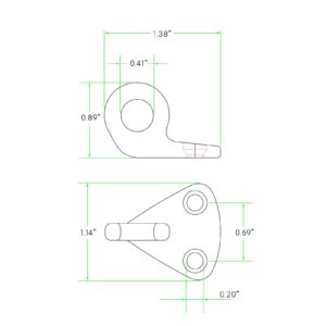 AMYSPORTS Outdoor Stainless Fender Hook Steel Hooks Wall Pad Eye Stainless Marine Hanger Hook Plate Hanging SUS316 4pcs