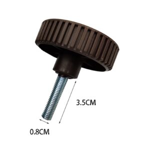 Timyrimy Swing Chair Replacement Part, Canopy Screw M8 x 45mm for PVC Canopy Porch Swing, Replacement Knobs, Fixing Bolts to Attach Canopy Frame to Swing Frame 2PCS/Pack (M8*45)