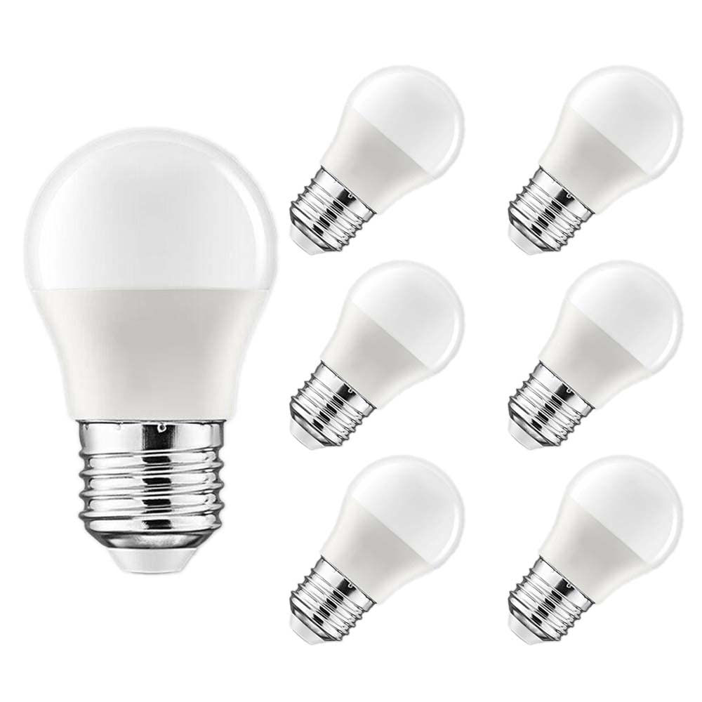 Welitesim A15 LED Light Bulbs 3W Equivalent 25 Watt Daylight White 6000K E26 Base 120V A15 3W Bulbs for Bedroom Living Room Home Office Not Dimmable (Pack of 6) （Φ1.7*H3.1 inch