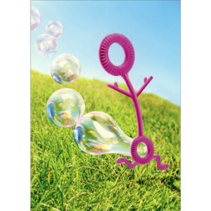 avanti press running bubble wand funny/humorous birthday card