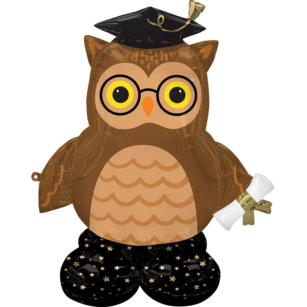 balloons 44 Inch Airloonz Grad Wise Owl Air-Fill