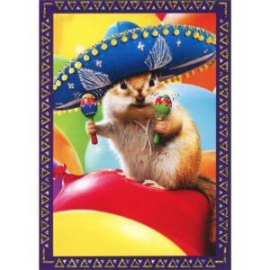 avanti press chipmunk sombrero funny / humorous birthday card