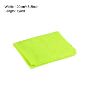 MECCANIXITY 120cm/46.8inch Mesh Fabric Lightweight Sheer Slightly Stretchy for Backpack Pocket and Straps, Netting Clothes, Netting Bag, Shopping Bag Lemon Yellow 1yard