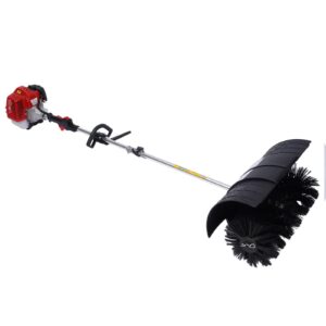 artificial grass power broom,2.3hp handheld gas powered sweeper sweeper driveway turf sweeper 52cc lawn sweeper cleaning tools