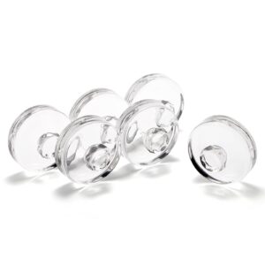 YOUEON 9 Pack Fermentation Glass Weights with Easy Grip Handles for Wide Mouth Mason Jars, Pickling Jars, Glass Fermentation Weights for Fermenting Kit, Sauerkraut, Kimchi and More