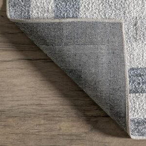 nuLOOM Alienor Geometric 5x8 Machine Washable Area Rug for Living Room Bedroom Dining Room Kitchen, Multicolor/Ivory