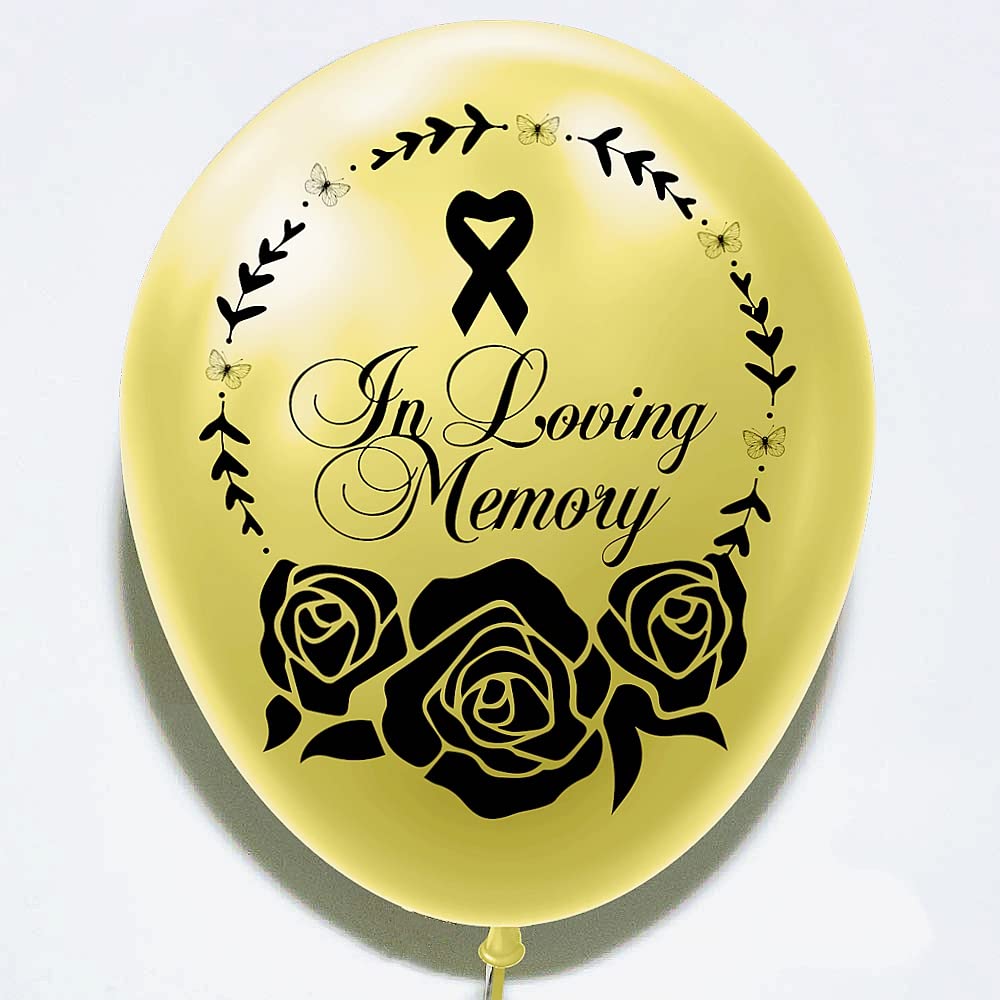 18Pcs Bereavement Memorial Latex Balloons Funeral Remembrance Balloons For Loss Of Father Mother Loved One Husband Son Condolences In Loving Memory Miss You Forever Memorial Decorations