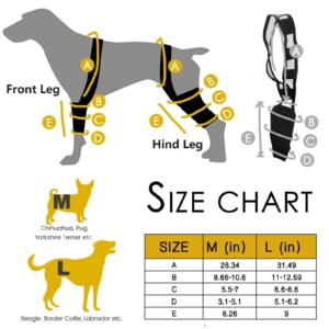 Pacify Dog Knee Brace, Dog Leg Braces for Back Leg, Dog Knee Brace for Torn ACL Hind Leg for Keep The Joint Stable and Warm(Large)