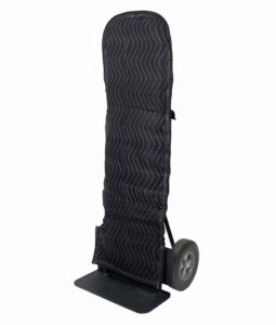 mytee products padded hand truck cover - round top, moving supplies, black moving pad - woven cotton/poly - 50" x 16"