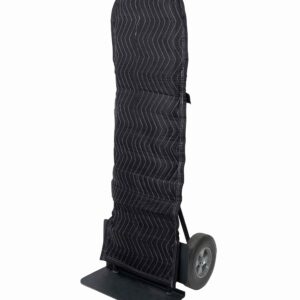 Mytee Products Padded Hand Truck Cover - Round Top, Moving Supplies, Black Moving Pad - Woven Cotton/Poly - 50" x 16"