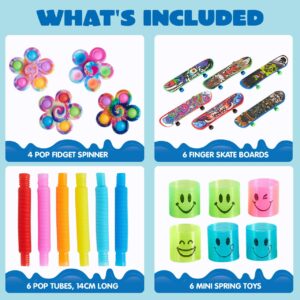 JOYIN 60 Pcs Party Favors for Kids, Popular Fidget Toys Pack, Goodie Bags Fillers for Kids Birthday Party, Prizes in Bulk for School, Pinata Stuffers, Classroom Prizes, Treasure Box Toys