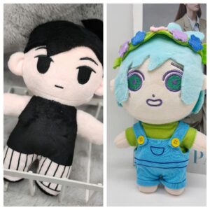 2PCS 8.26 in Omori Stuffed Pillow Cartoon Cosplay Merch Prop Game Figure Plush Toy