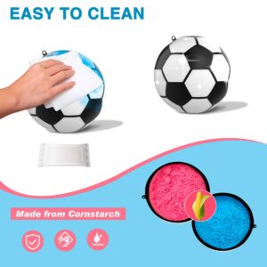 POPUPARTY Gender Reveal Soccer Ball with Pink and Blue Powder Kit, for Baby Gender Reveal Decoration, Soccer Fans