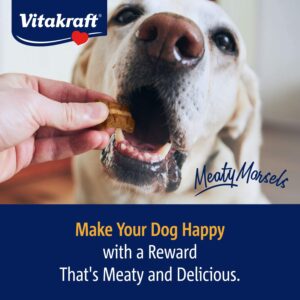 3 Pack of Vitakraft Meaty Morsels Treats for Dogs - Chicken with Sweet Potatoes - Super Soft Dog Treats - Two Layers of Gently Oven-Baked Meaty Goodness - 12.6oz Value Pack