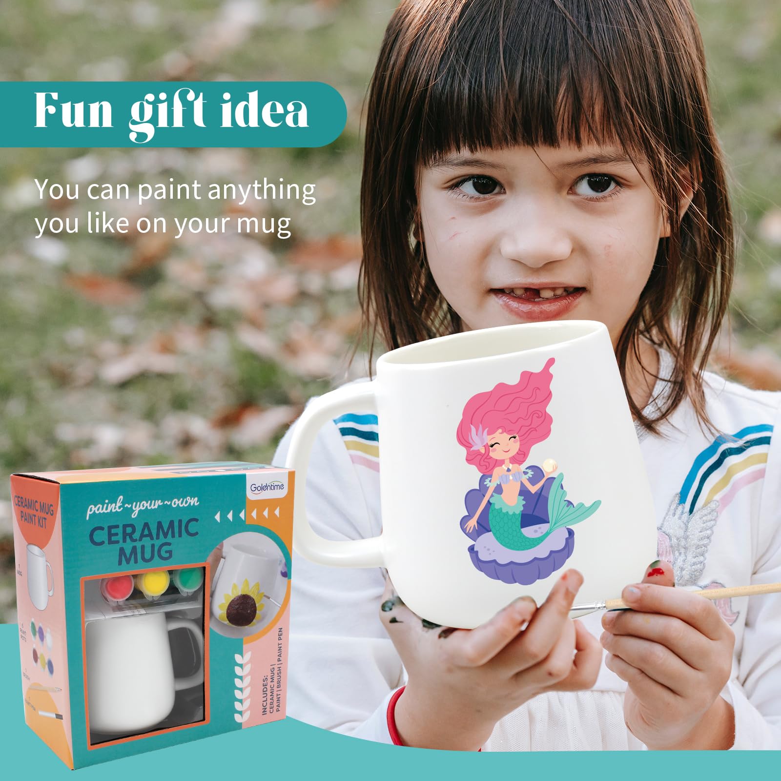 Create Your Own Personalized Coffee Mug Kit Includes Blank Mugs to Decorate, Paintable Mugs, and Painting Supplies– Paint Your Own Mug for Kids and Adults for Mother's Day Father's Day Gifts!