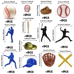 Baseball Cake Decorations Sports Theme Party Decoration Supplies Baseball Themed Happy Birthday Cake Topper Party Decorations