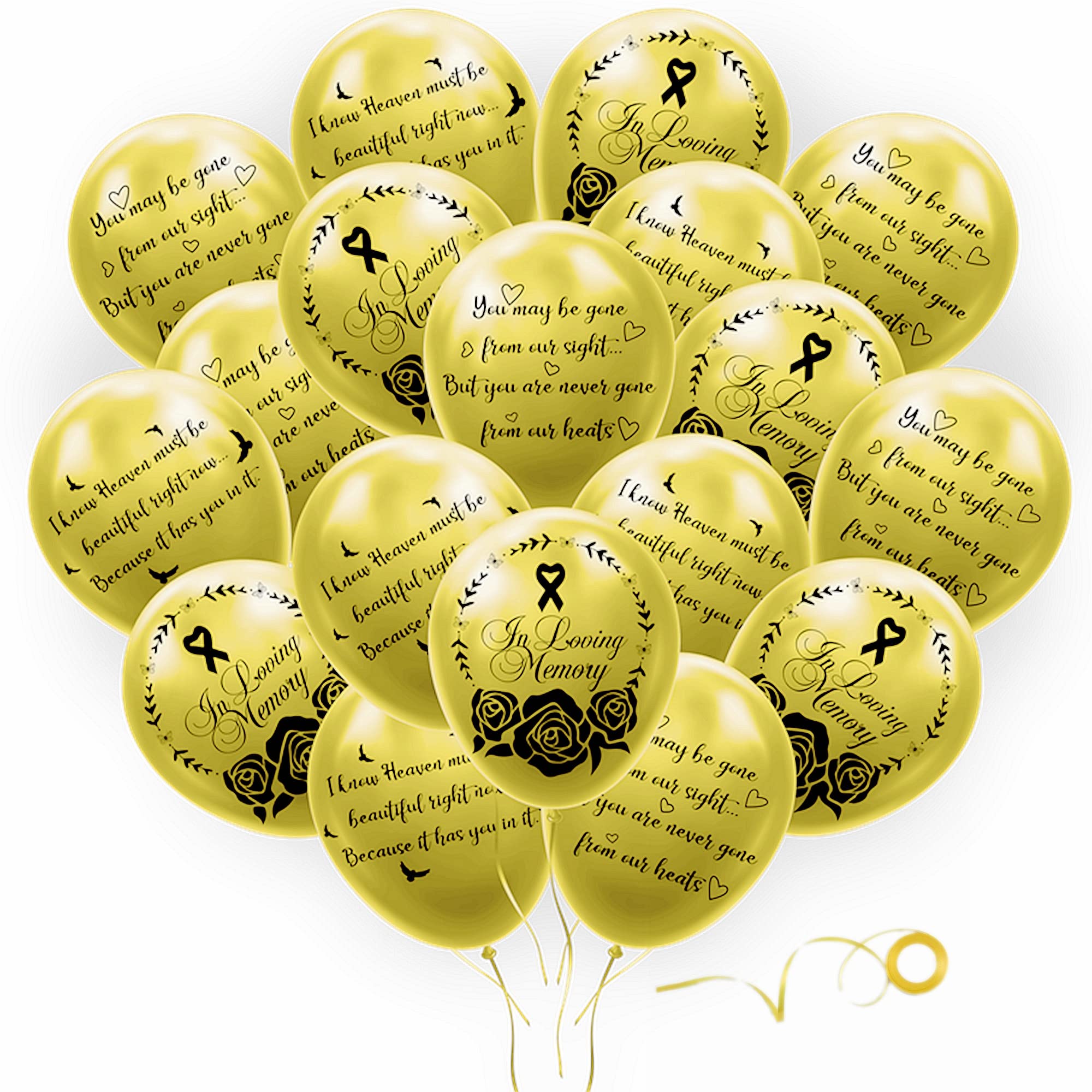 18Pcs Bereavement Memorial Latex Balloons Funeral Remembrance Balloons For Loss Of Father Mother Loved One Husband Son Condolences In Loving Memory Miss You Forever Memorial Decorations